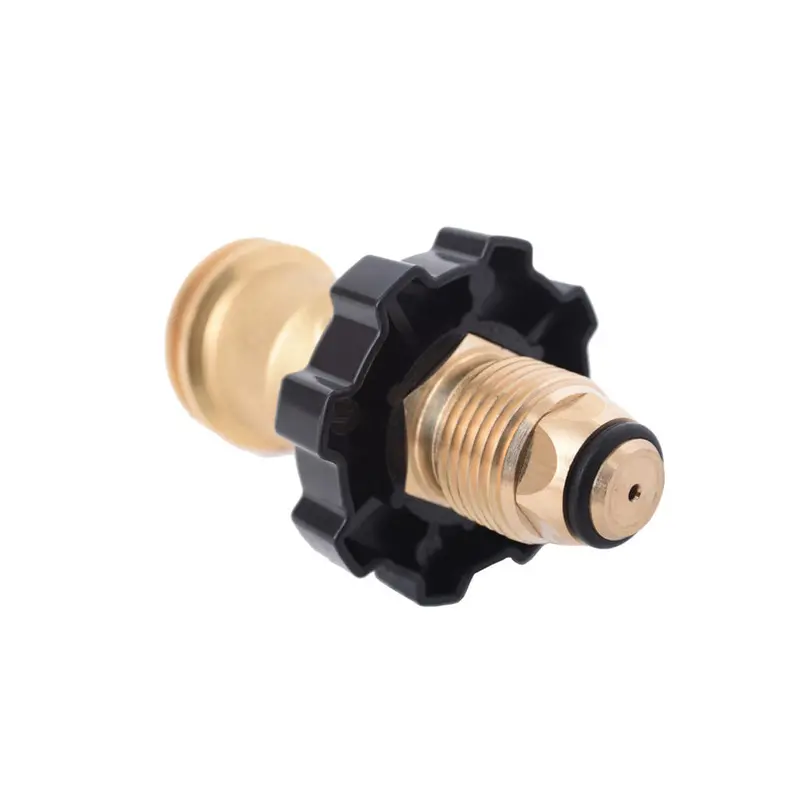 Flame King POL01JT002 Brass Adapter: POL Male to QCC1 Type 1 Female Propane Connection