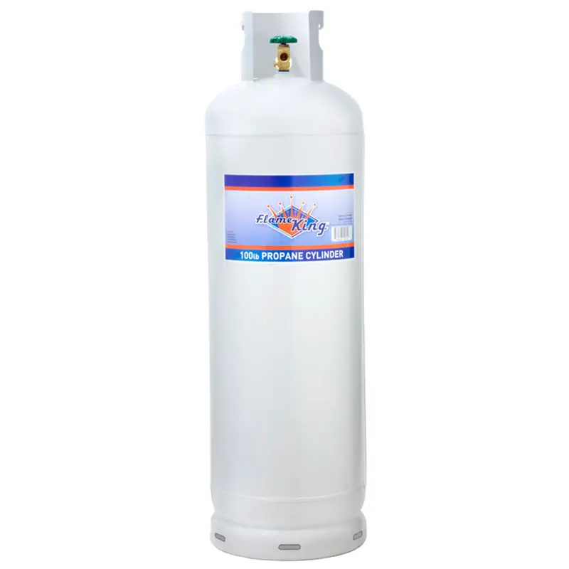 Flame King YSN100 100-Pound LP Gas Cylinder with Integrated POL Valve