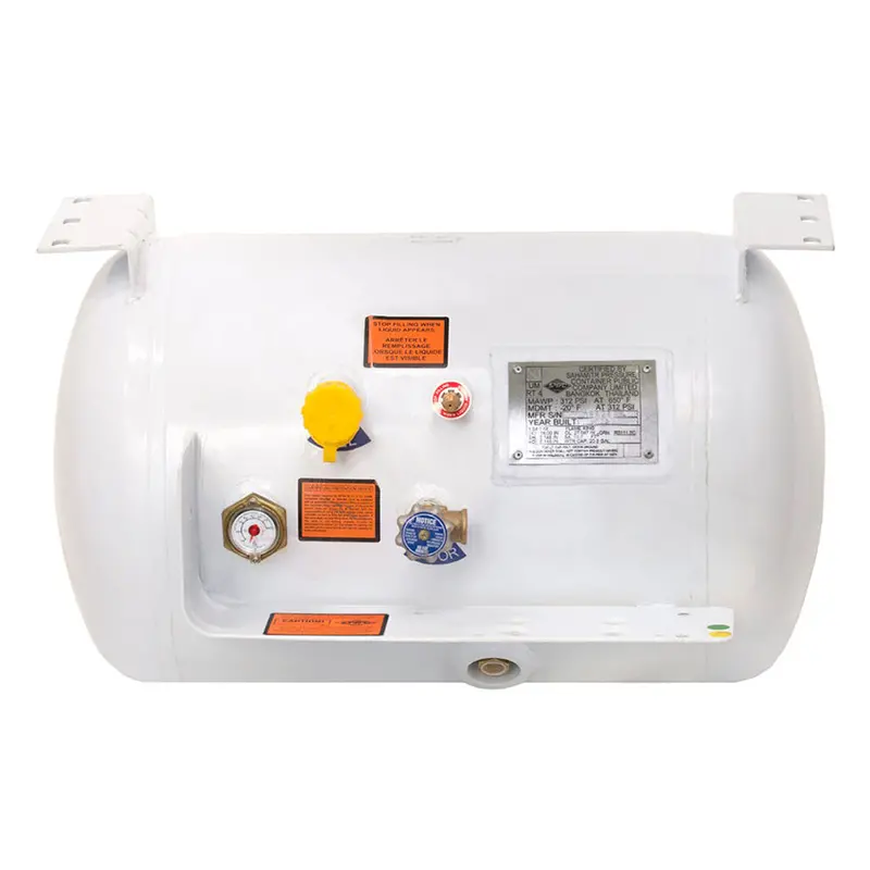 Flame King YSN203 – ASME-Certified 20.3-Gallon Propane Cylinder (16″ x 27″) with LG Mounting Brackets