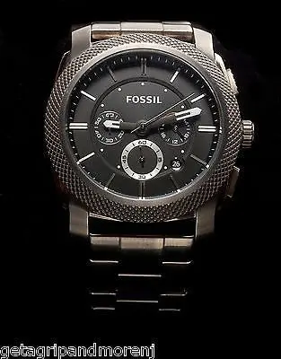 Fossil FS4661 Brown-Dial Stainless Steel Men’s Analog Watch – Like-New Condition