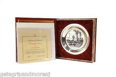 Franklin Mint 1974 Thanksgiving Commemorative Plate – Solid Sterling Silver Collector’s Item