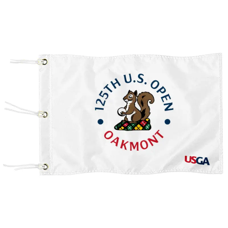 Fyon 2025 US Open Oakmont Golf Tournament Pin Flag – White Embroidered Edition