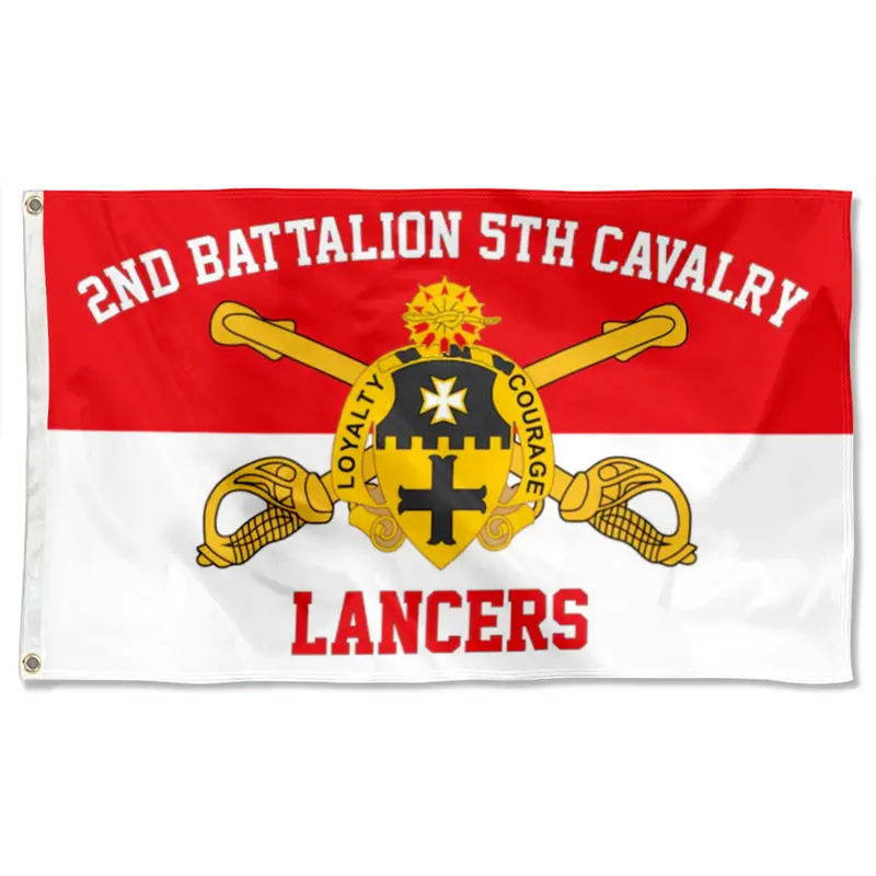 Fyon 2nd Battalion 5th Cavalry Lancers Banner – Weather-Resistant Indoor & Outdoor Flag