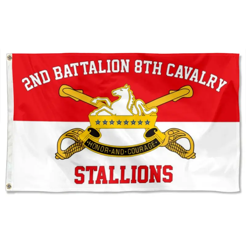 Fyon 2nd Battalion 8th Cavalry Flag – Stallions Unit Display Banner