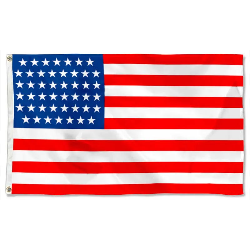 Fyon 46-Star Historical American Flag Banner – Vintage U.S. Flag Reproduction
