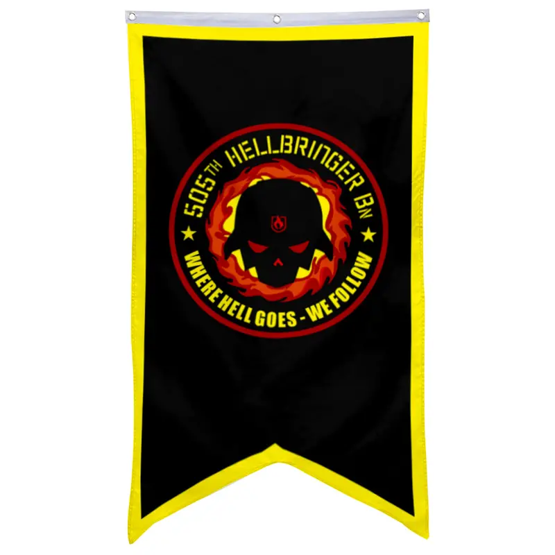 Fyon 505th Hellbringer Battalion Gaming Flag Banner