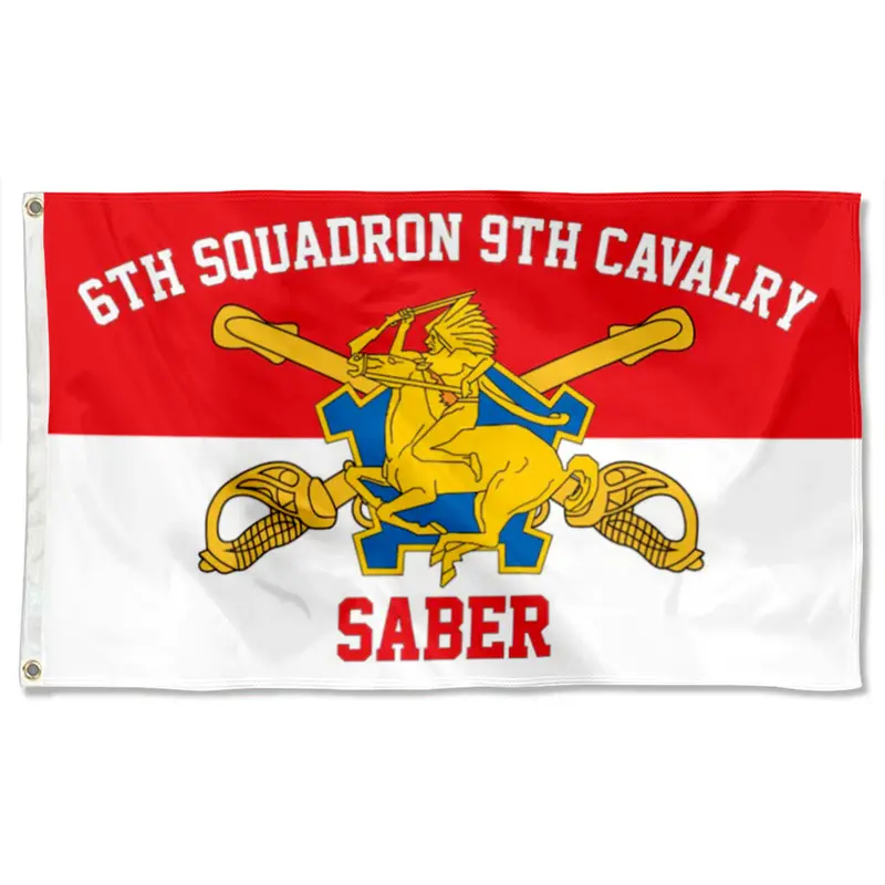 Fyon 6th Squadron 9th Cavalry Flag – Saber Unit Heritage Banner
