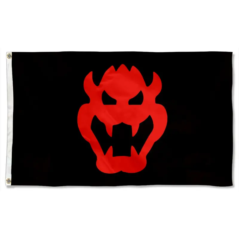 Fyon Bowser Emblem Flag – Retro Gaming-Themed Indoor & Outdoor Banner