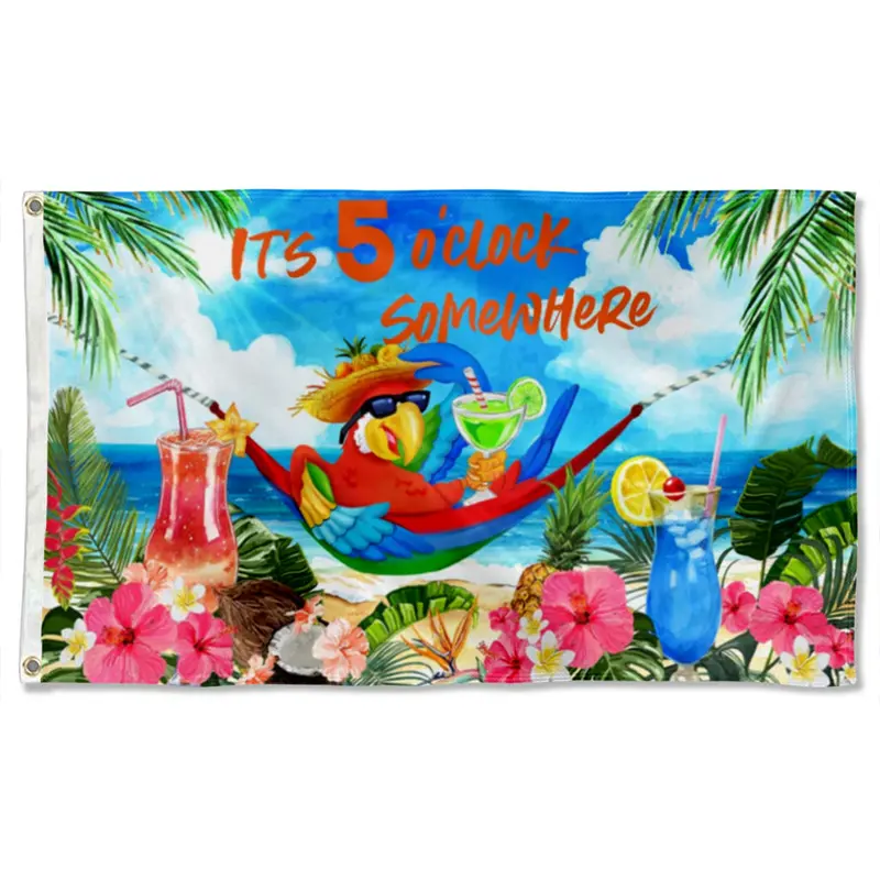 Fyon Bufftt ‘It’s 5 O’Clock Somewhere’ Flag Banner