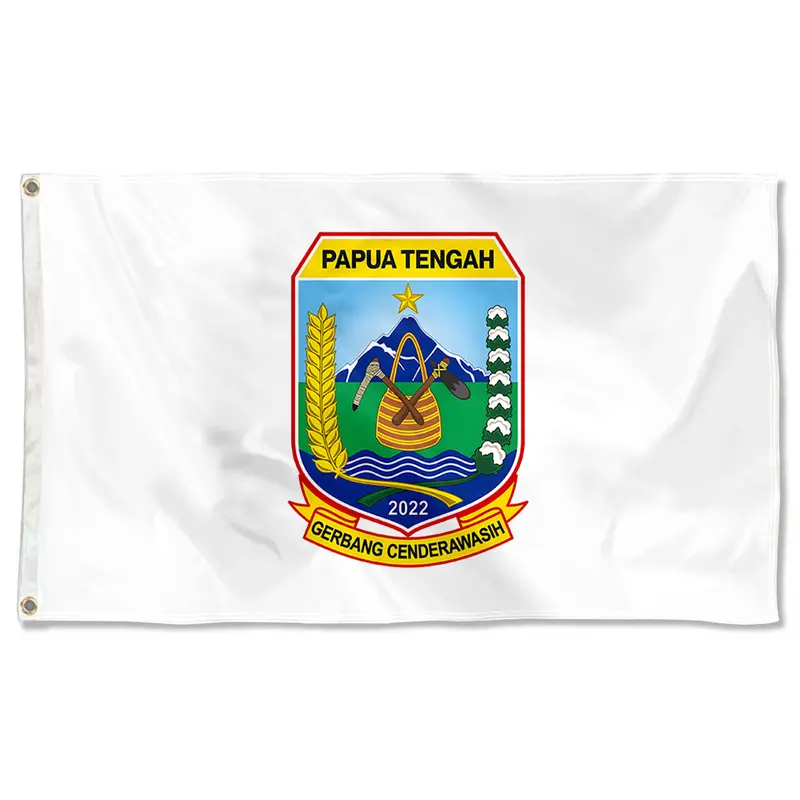 Fyon Central Papua Province Indonesia Flag Banner – Indoor & Outdoor Use