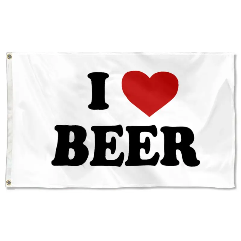 Fyon Classic Beer Love Banner – White Indoor/Outdoor Flag