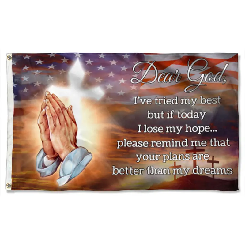 Fyon ‘Dear God, I’ve Tried My Best’ Banner – Reflective Christian Message