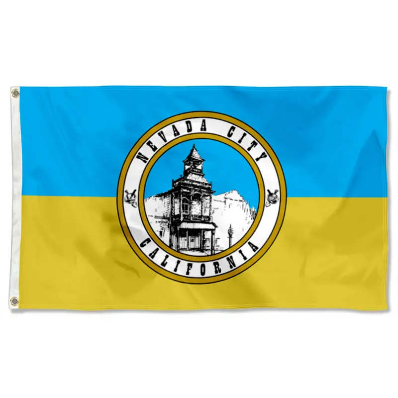 Fyon Double-Sided Nevada City California City Flag Banner