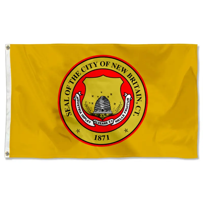 Fyon Double-Sided New Britain Connecticut City Flag Banner