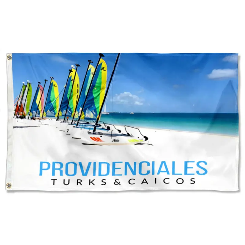 Fyon Double-Sided Providenciales Flag Banner – Turks and Caicos Islands