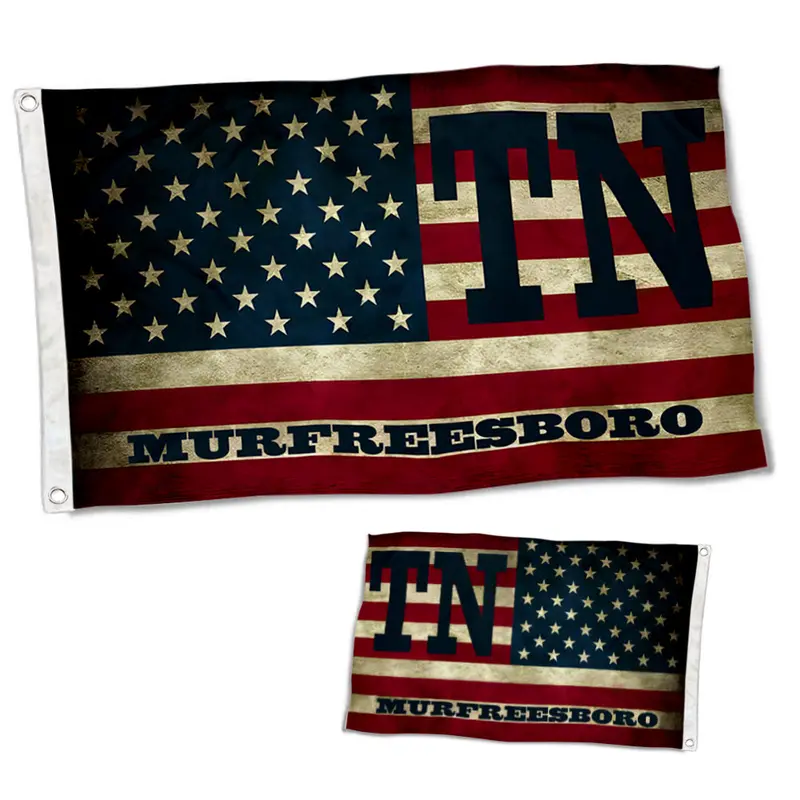 Fyon Dual-Sided Murfreesboro, TN City Flag Banner