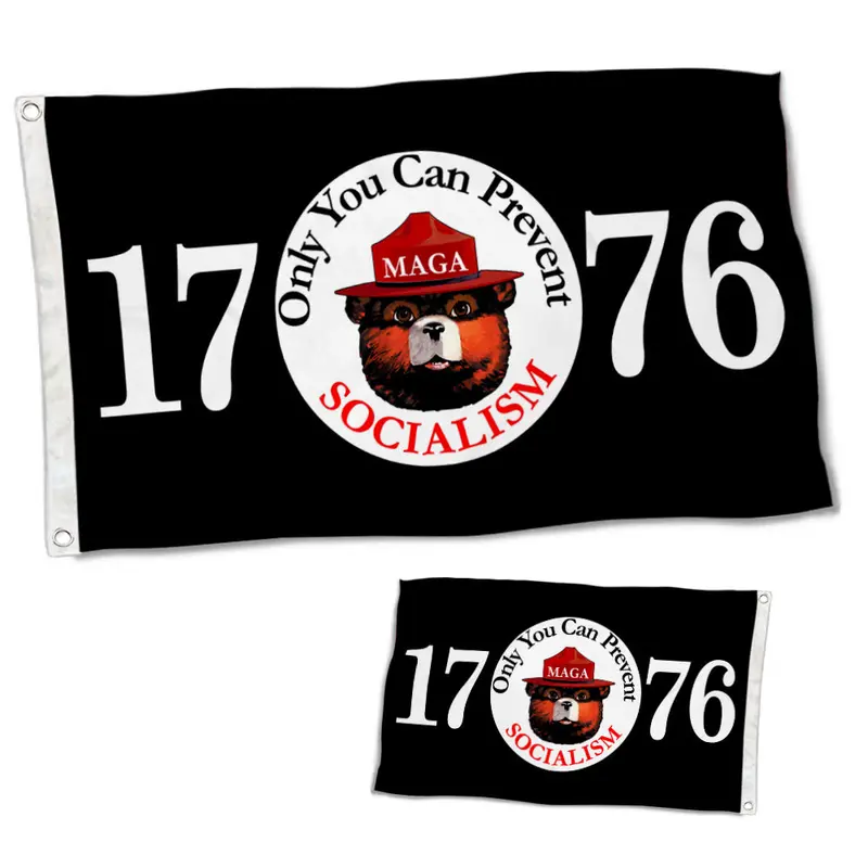 Fyon Dual-Sided ‘Only You Can Prevent Socialism’ Patriotic 1776 Flag