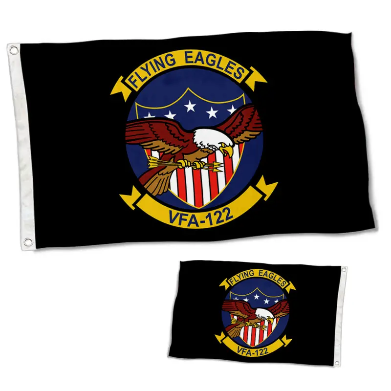 Fyon Dual-Sided US Navy VFA-122 Flying Eagles Squadron Flag