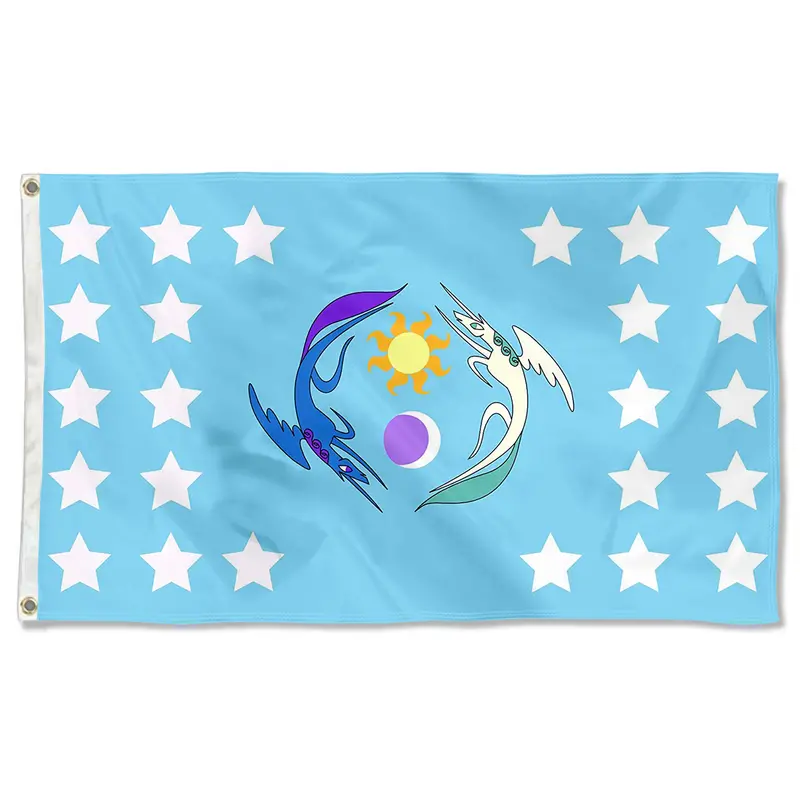 Fyon Equestria Themed Banner – Inspired by My Little Pony Fantasy Flag Art