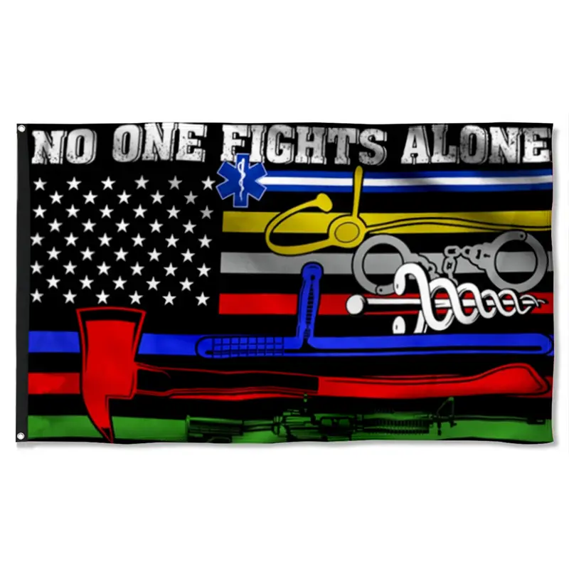 Fyon First Responders Unity Flag – EMS, Police, Fire, Corrections & Military Design
