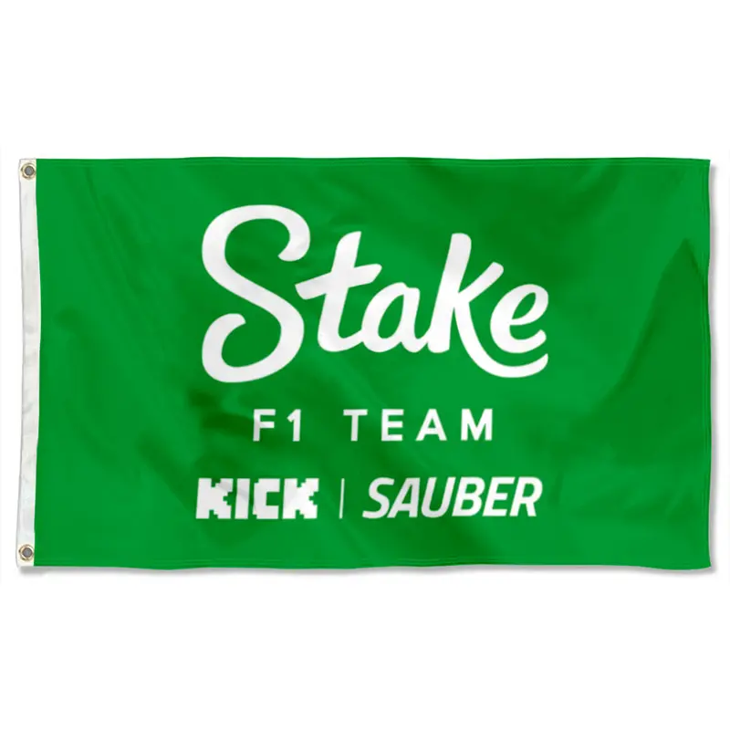 Fyon Green F1 Team Grommet Flag Banner