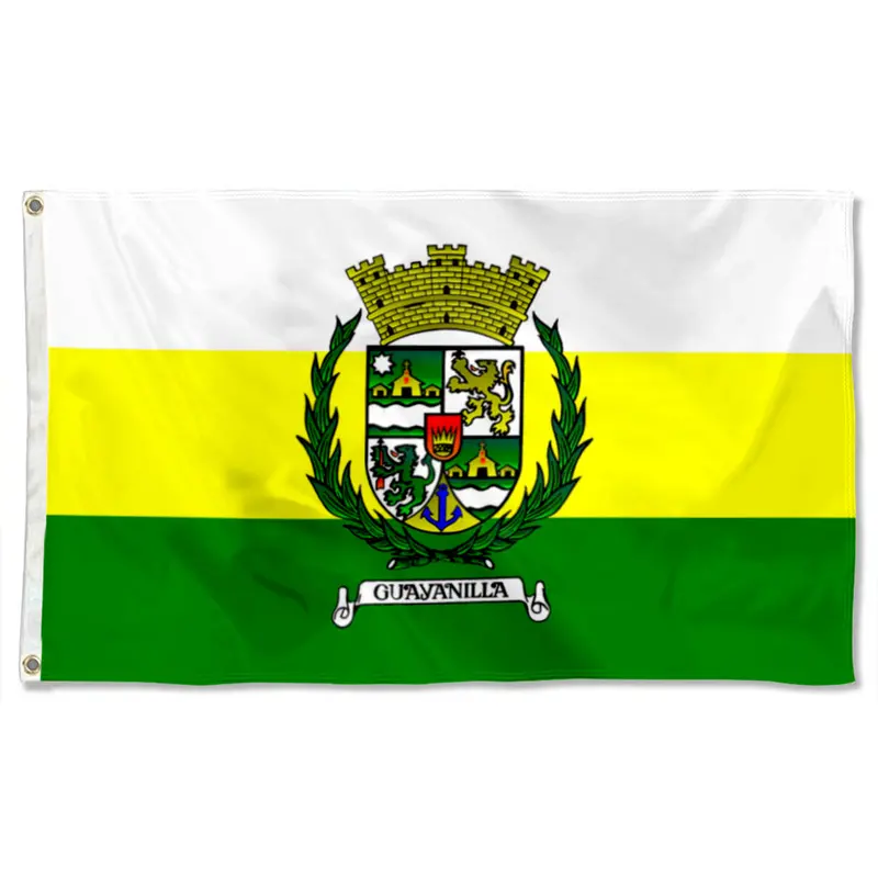Fyon Guayanilla Municipal Flag Banner – Puerto Rican Town Heritage Display