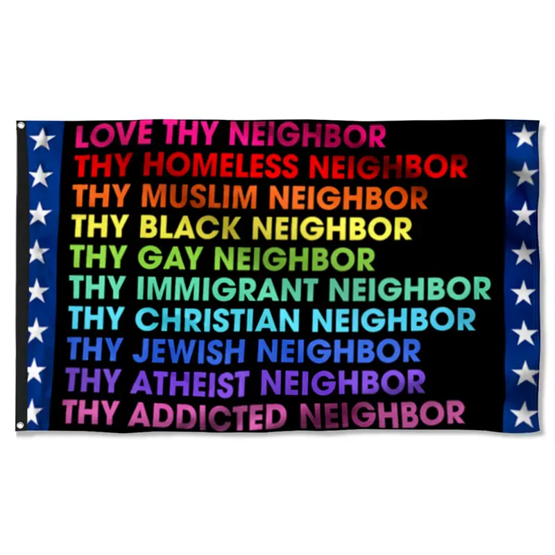 Fyon Inclusive Values Banner – Peace, Compassion, Equality & Social Justice Flag