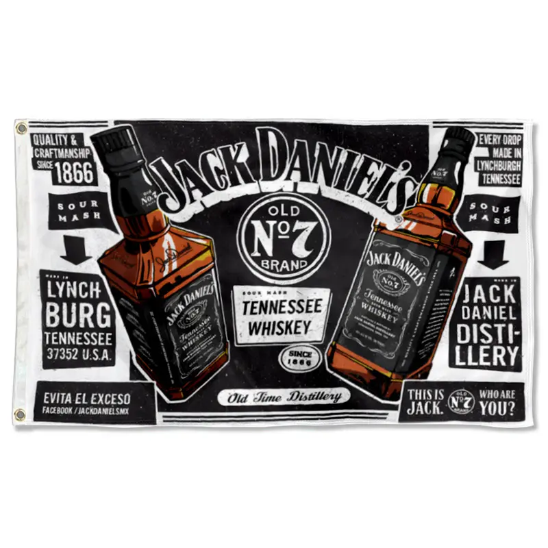 Fyon Jack Daniel’s Tennessee Whiskey Double-Sided Bar Flag Banner