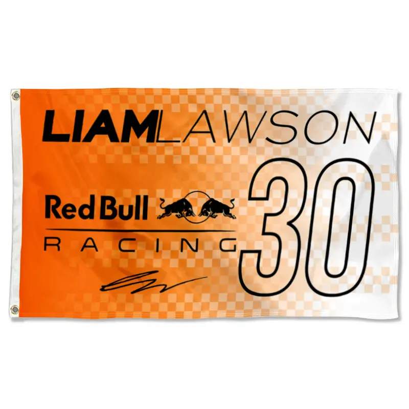 Fyon Liam Lawson F1 Racing Flag Banner – #30 Aston Martin Design