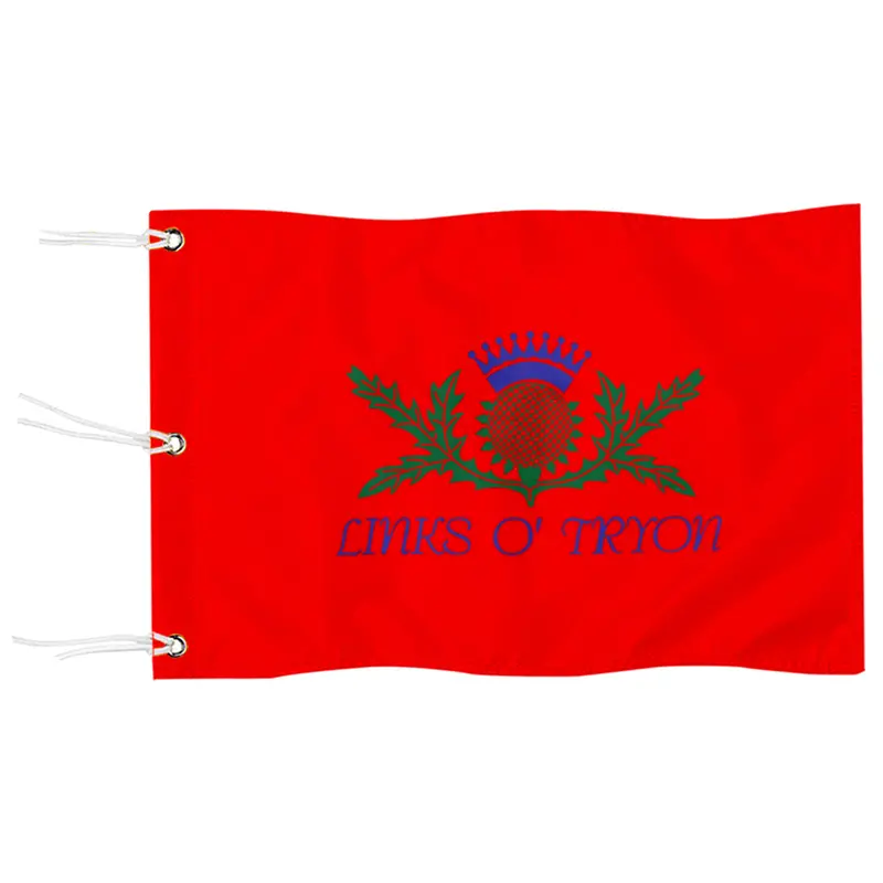 Fyon Links of Tryon Golf Club Embroidered Hole Flag Banner with Grommet Hangers
