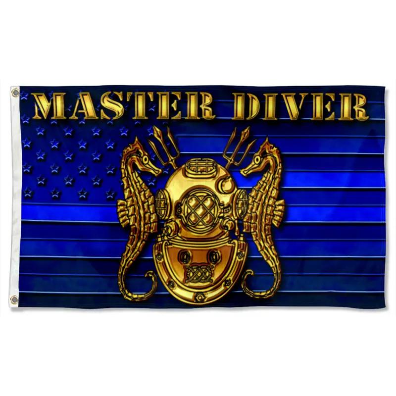 Fyon Master Diver Flag – U.S. Navy-Inspired Underwater Operations Banner