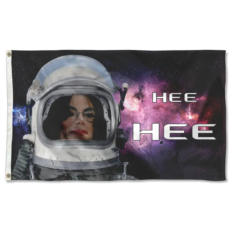 Fyon Michael Jackson Space Flag – Iconic ‘Hee Hee’ Pop Culture Banner