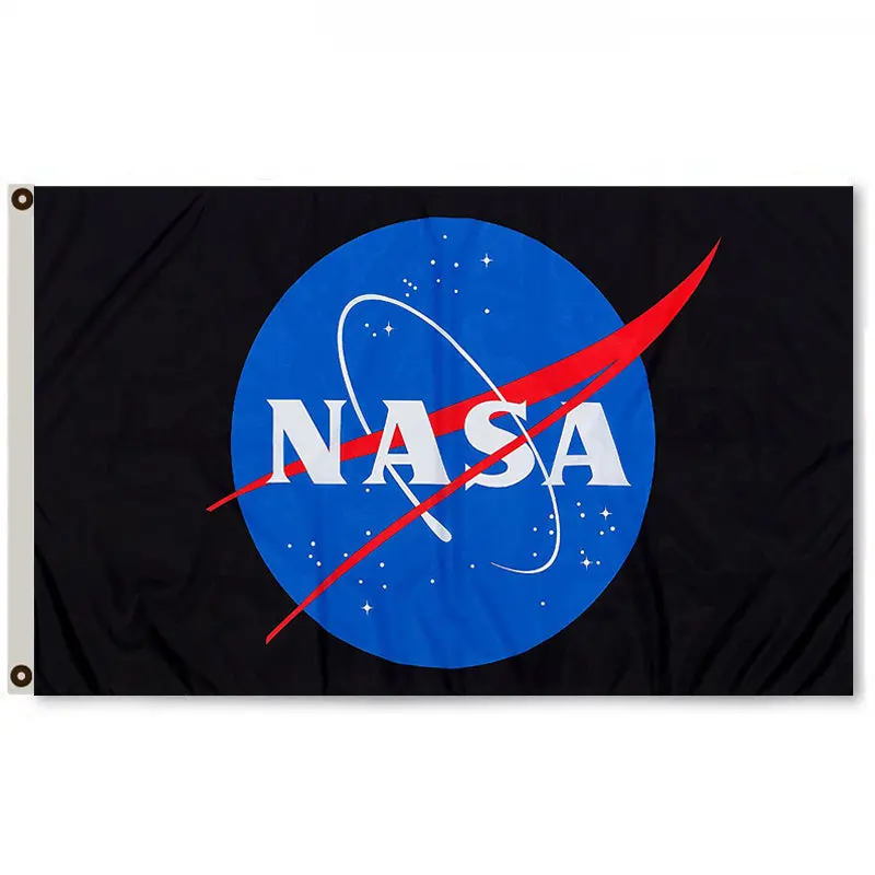 Fyon NASA Space Agency Flag Banner – Retro Futuristic Decor