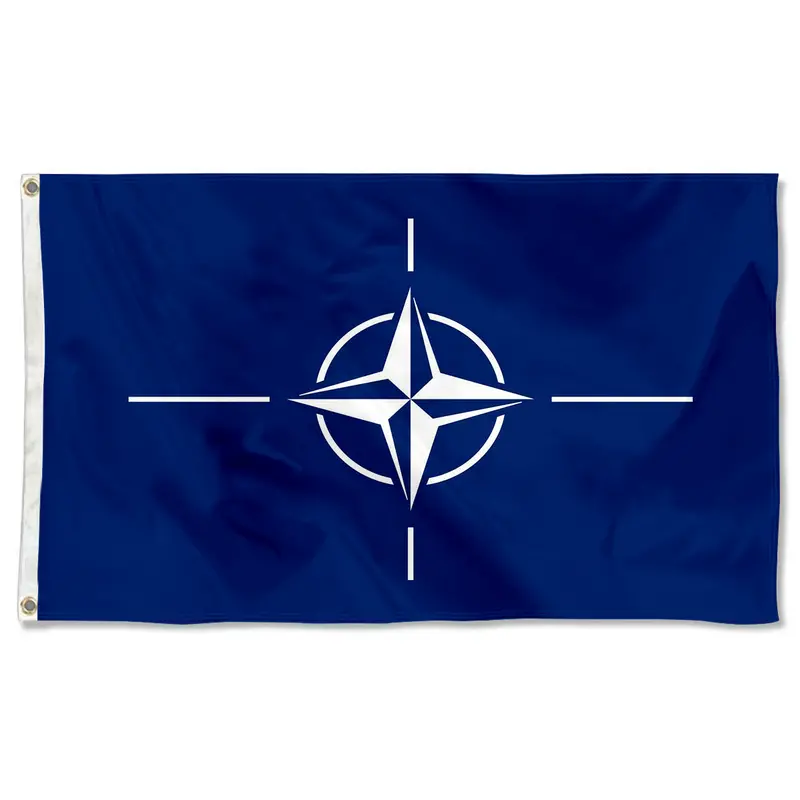 Fyon NATO Flag Banner – 16×24 Inch Official North Atlantic Treaty Organization Display