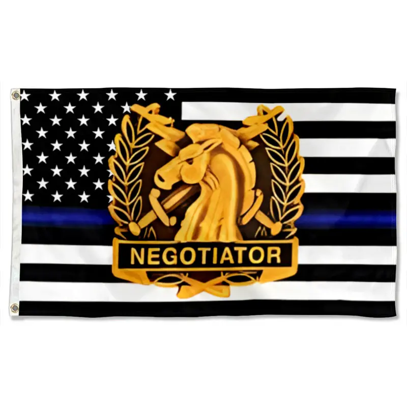 Fyon Negotiator Thin Blue Line Flag – Specialized Tactical First Responder Banner