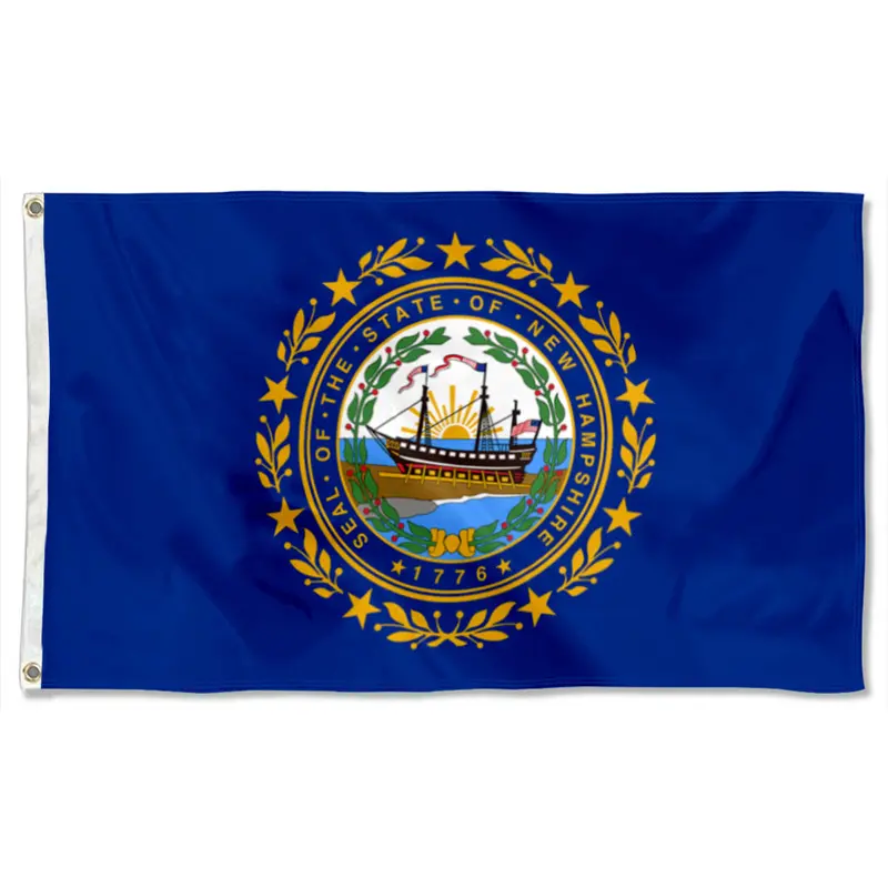 Fyon New Hampshire State Flag Banner – Weather-Resistant Outdoor Flag