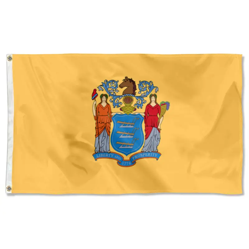 Fyon New Jersey State Flag Banner – Durable Polyester Design