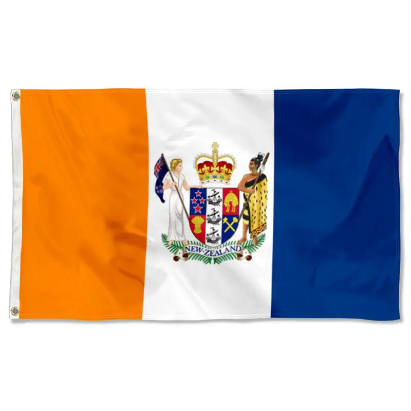 Fyon New Zealand Government Era (1964–1979) Double-Sided Flag Banner