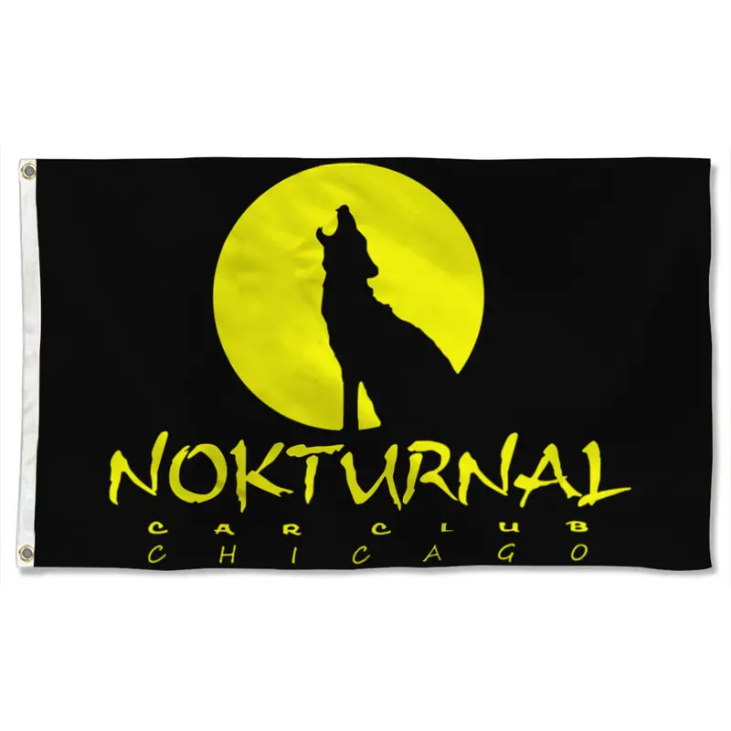 Fyon Nokturnal Chicago Art Banner – Limited-Edition City Flag