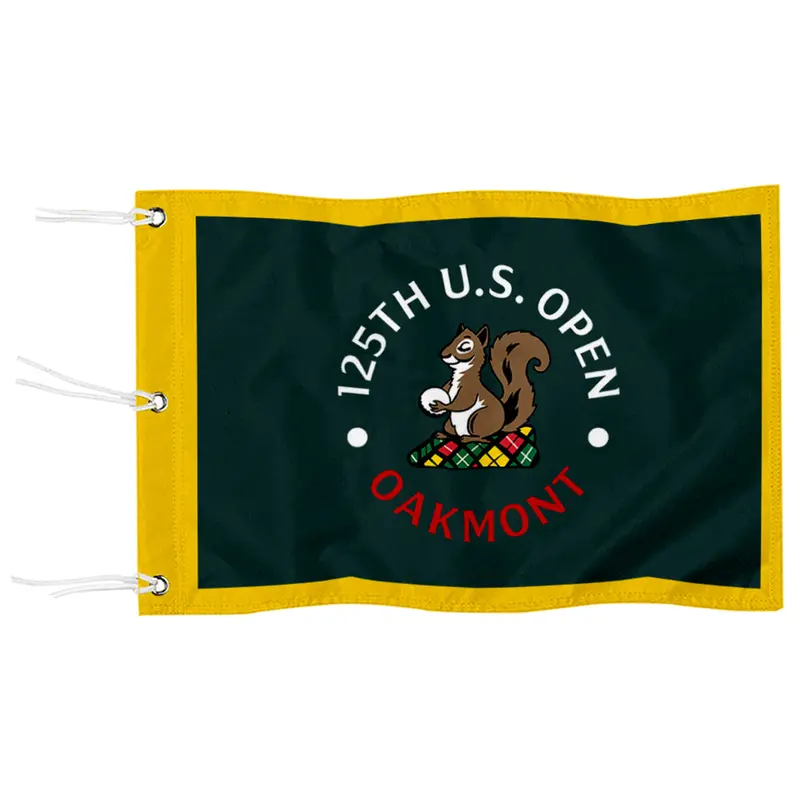 Fyon Oakmont 2025 US Open Green Flag Banner – Limited-Edition Tournament Pin Flag with Grommet Holes