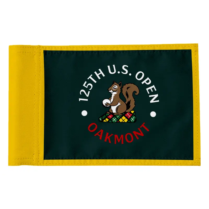 Fyon Oakmont Country Club 2025 US Open Embroidered Green Pin Flag Banner