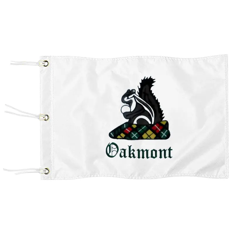 Fyon Oakmont Country Club Embroidered Golf Hole Flag Banner with Metal Grommets