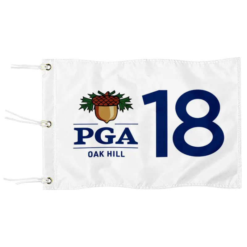 Fyon PGA Championship Golf Pin Flag – White Banner with Grommets