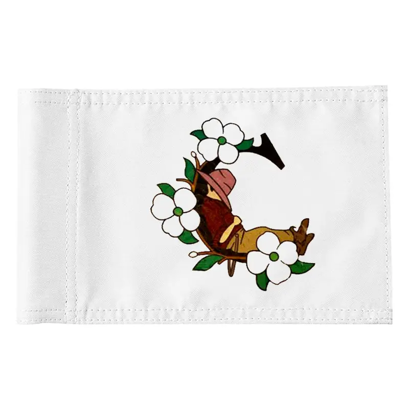 Fyon Pinehurst Spring Cradle Golf Flag – Embroidered Seasonal Logo Banner