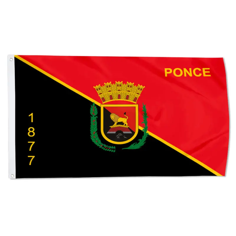 Fyon Ponce, Puerto Rico Historical Flag (1877) – Commemorative Banner