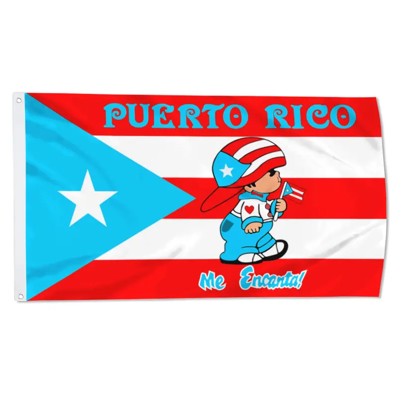 Fyon Puerto Rico ‘Me Encanta’ Boy-Themed Custom Flag Banner