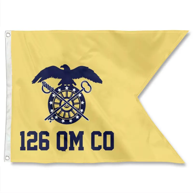Fyon Quartermaster Guidon – Custom QM Branch US Army Flag Banner
