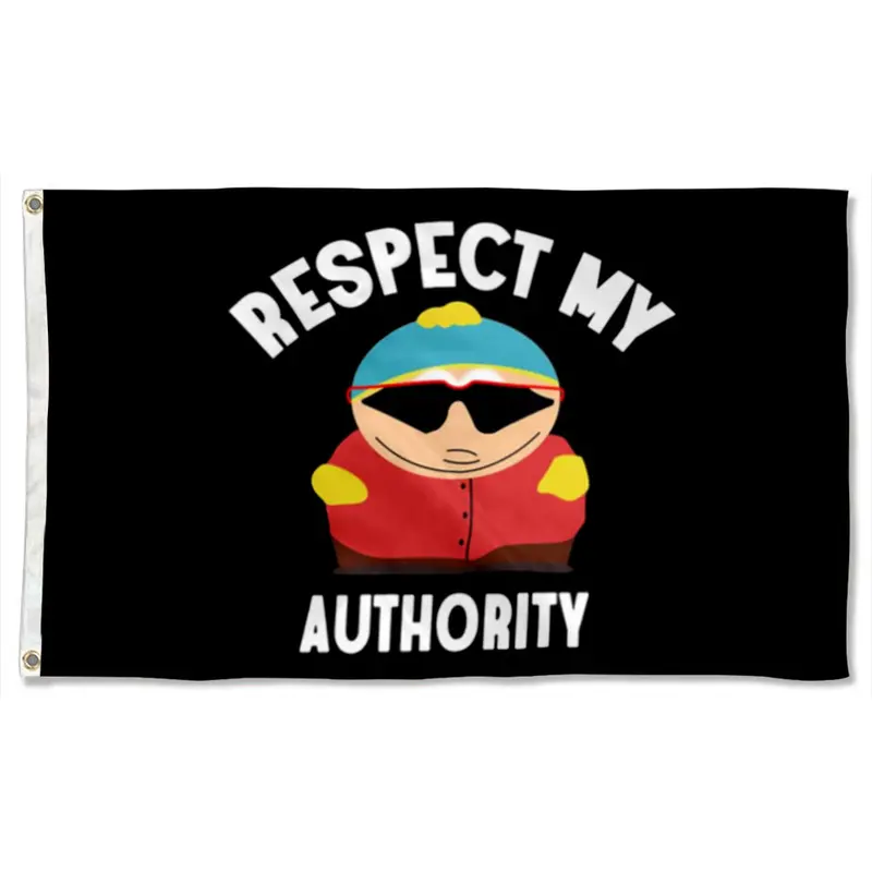 Fyon Respect My Authority Black Morale Flag Banner