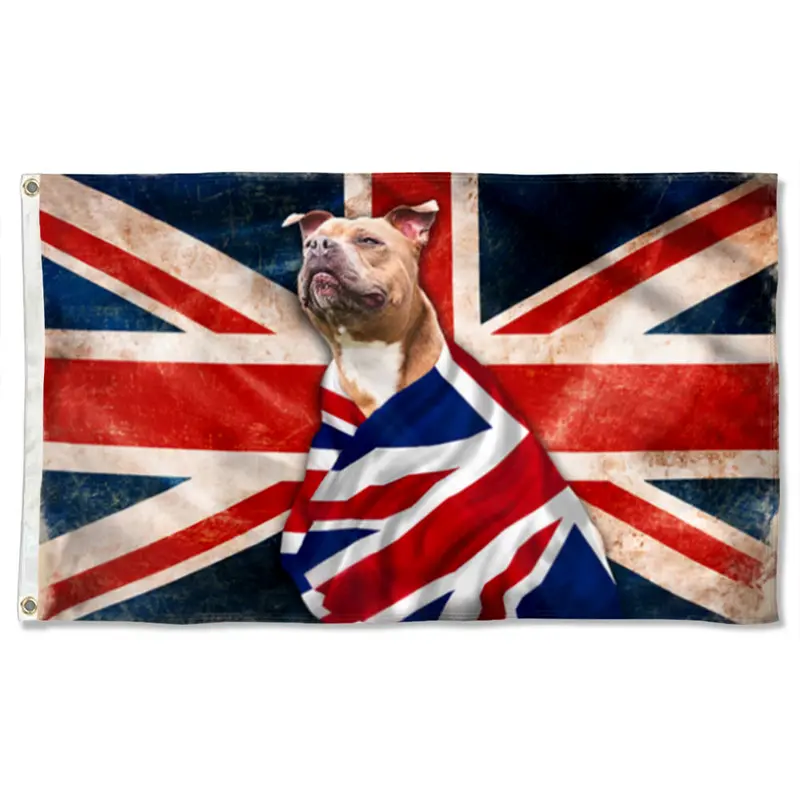 Fyon SBT Patriotic Flag – American-Style Staffordshire Bull Terrier Banner