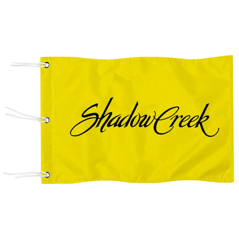 Fyon Shadow Creek Yellow Golf Flag Banner – Iconic Las Vegas Course Pin Flag with Heavy-Duty Grommets